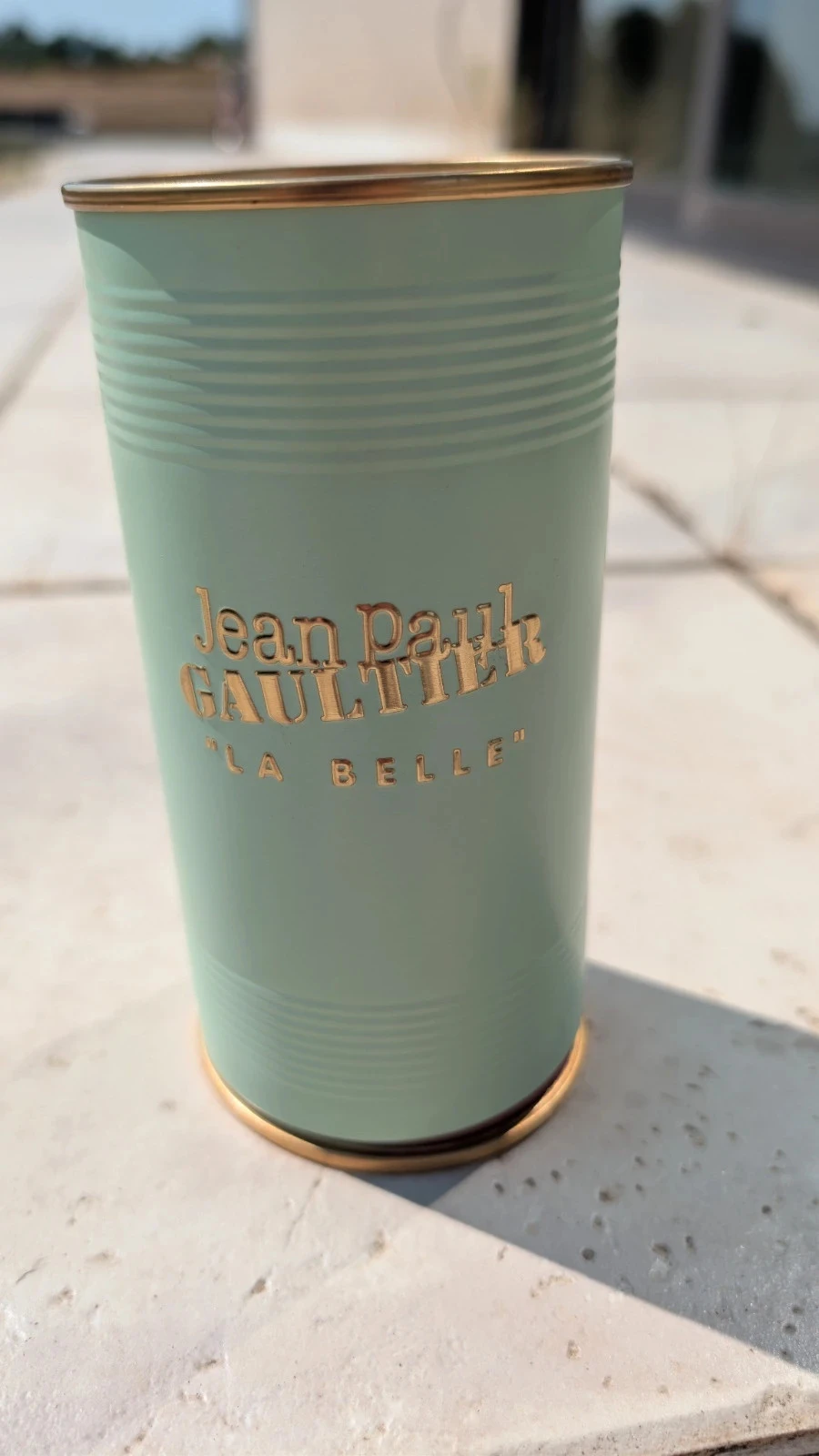 boite en metal vide jean paul gaultier la belle 30ml